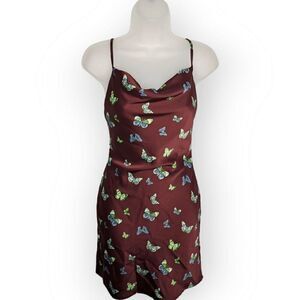 Urban Outfitters UO Mallory Butterfly Mini Slip Dress size XS